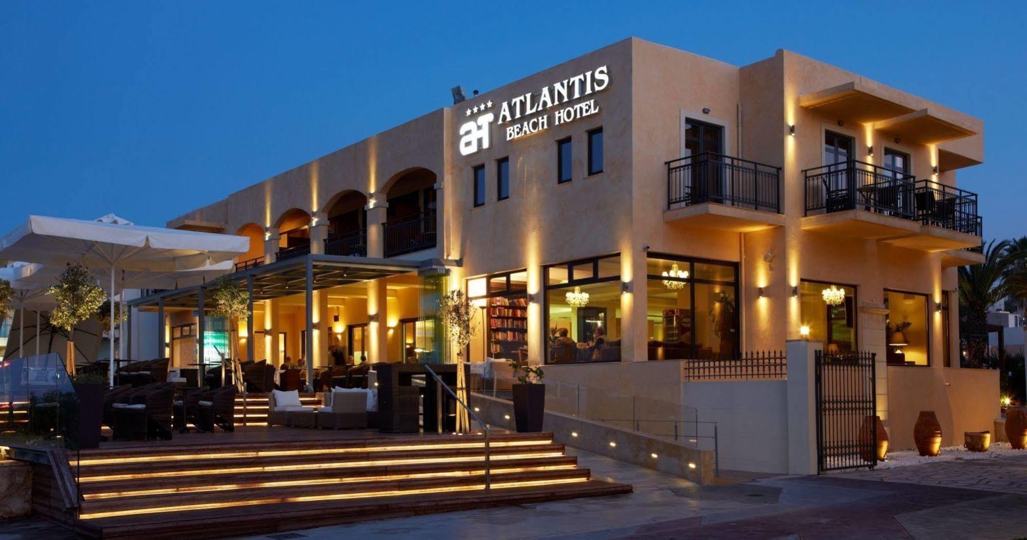 Atlantis Beach Hotel Rethymnon Exterior foto